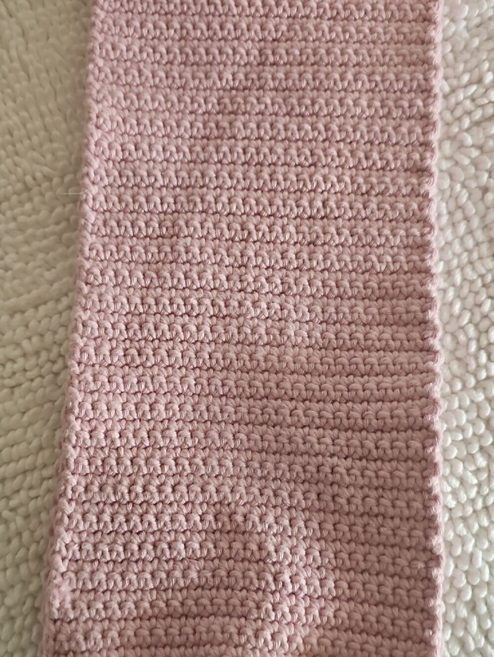 BRAND NEW Set of Handmade Crocheted dishtowels in Pink, Cream, and Coffee. - Picture 3 of 8